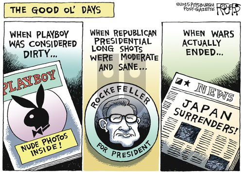 Rob Rogers on Sunday October 18, 2015 Comic Strip