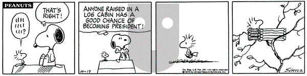 Peanuts on Friday October 17, 1975 Comic Strip