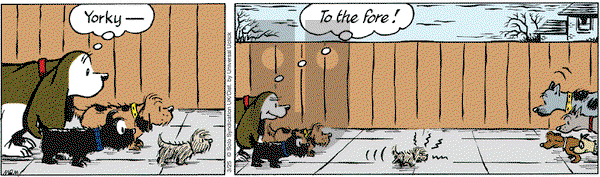 Fred Basset on Friday March 25, 2016 Comic Strip