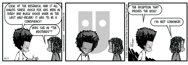 The Boondocks on Tuesday September 11, 2001 Comic Strip