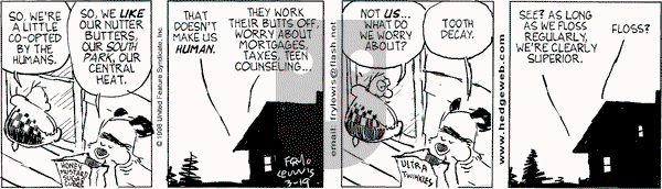 Over the Hedge on Monday May 25, 1998 Comic Strip