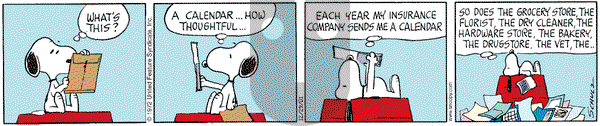 Peanuts on Saturday December 29, 2001 Comic Strip