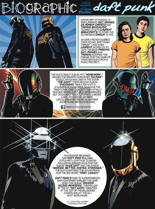 Biographic on Sunday July 7, 2013 Comic Strip