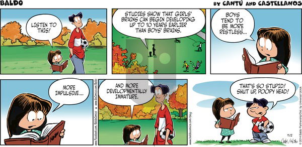 Baldo on Sunday November 2, 2014 Comic Strip