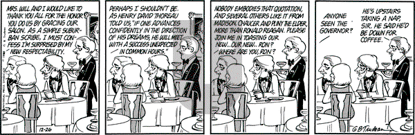 Doonesbury on Friday December 26, 1980 Comic Strip