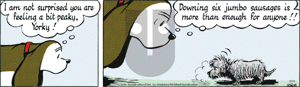 Fred Basset on Saturday April 14, 2018 Comic Strip