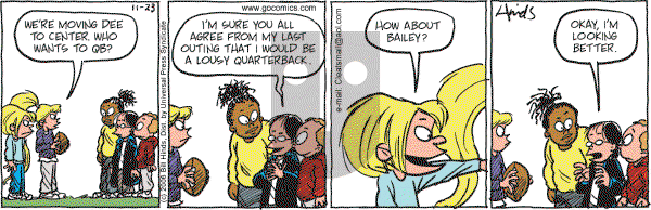 Cleats - Thursday November 23, 2006 Comic Strip