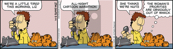 Garfield on Friday March 14, 2014 Comic Strip