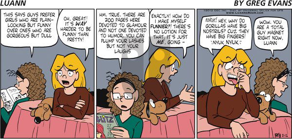 Luann on Sunday February 12, 2012 Comic Strip
