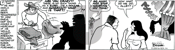Alley Oop on Saturday October 23, 2004 Comic Strip