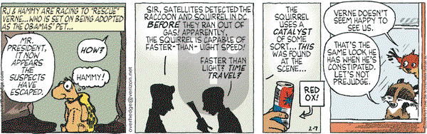 Over the Hedge - Saturday February 7, 2009 Comic Strip