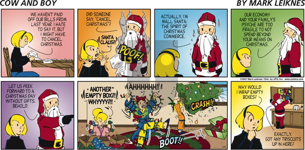 Cow and Boy Classics on Sunday December 16, 2007 Comic Strip