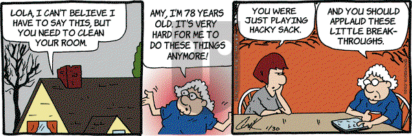 Lola on Tuesday January 30, 2018 Comic Strip
