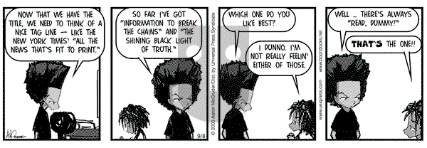 The Boondocks - Friday September 8, 2000 Comic Strip
