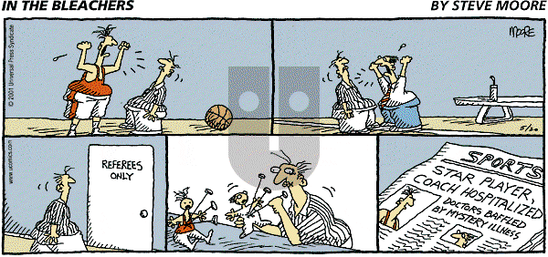 In the Bleachers on Sunday May 20, 2001 Comic Strip