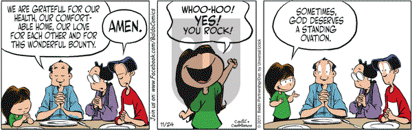 Baldo on Thursday November 24, 2011 Comic Strip
