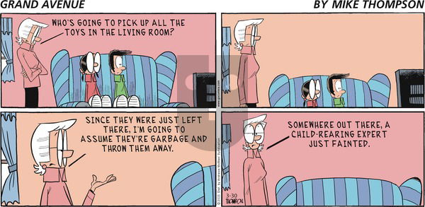 Grand Avenue on Sunday March 30, 2025 Comic Strip