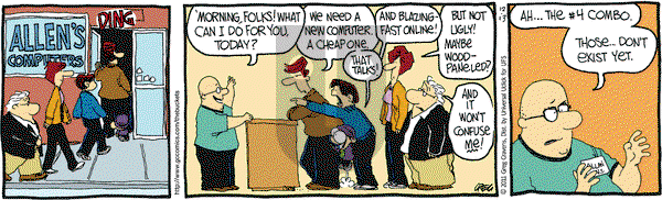 The Buckets on Tuesday December 13, 2011 Comic Strip