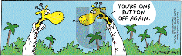 Frank and Ernest on Saturday April 19, 2003 Comic Strip