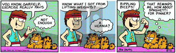 Garfield on Wednesday August 10, 1988 Comic Strip