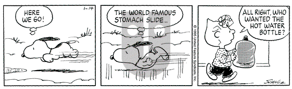 Peanuts on Saturday January 14, 1995 Comic Strip