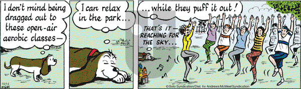 Fred Basset on Saturday October 14, 2017 Comic Strip
