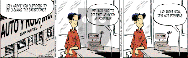 Baldo on Friday August 22, 2008 Comic Strip