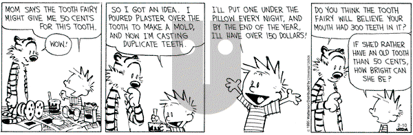 Calvin and Hobbes on Tuesday February 10, 2015 Comic Strip