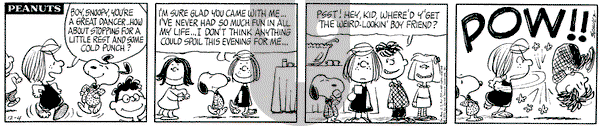 Peanuts on Friday December 4, 1970 Comic Strip