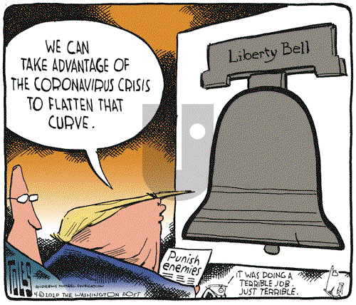 Tom Toles on Tuesday April 7, 2020 Comic Strip