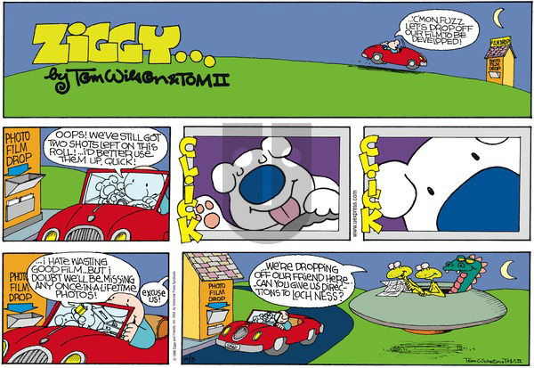 Ziggy on Sunday October 3, 1999 Comic Strip