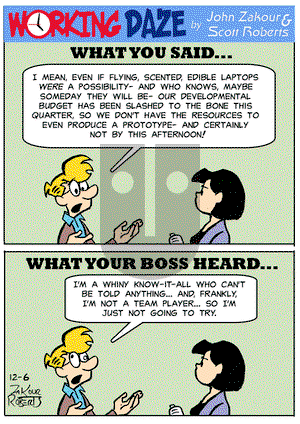 Working Daze - Friday December 6, 2024 Comic Strip