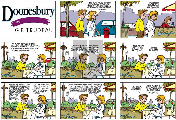 Doonesbury on Sunday November 16, 1986 Comic Strip