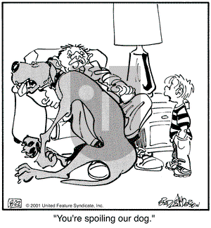 Marmaduke on Wednesday August 22, 2001 Comic Strip
