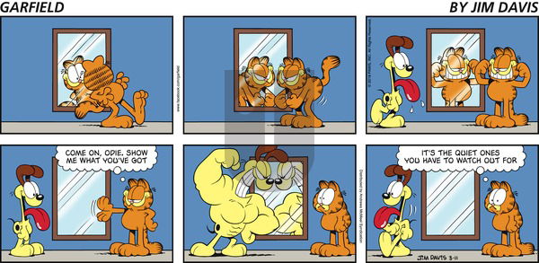 Garfield on Sunday March 11, 2018 Comic Strip