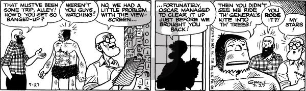 Alley Oop on Thursday August 1, 1974 Comic Strip