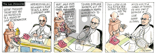 Francis on Monday August 4, 2025 Comic Strip