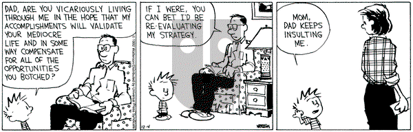 Calvin and Hobbes on Friday December 4, 1992 Comic Strip