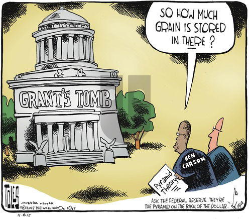 Tom Toles on Sunday November 8, 2015 Comic Strip