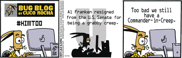 La Cucaracha on Monday December 18, 2017 Comic Strip