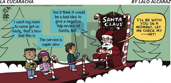 La Cucaracha on Sunday December 22, 2013 Comic Strip