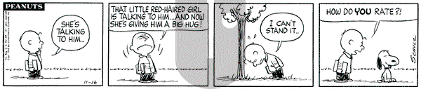 Peanuts on Saturday November 16, 1963 Comic Strip