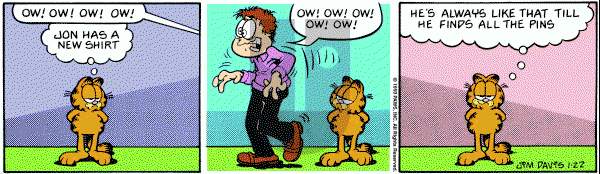 Garfield on Friday January 22, 1993 Comic Strip