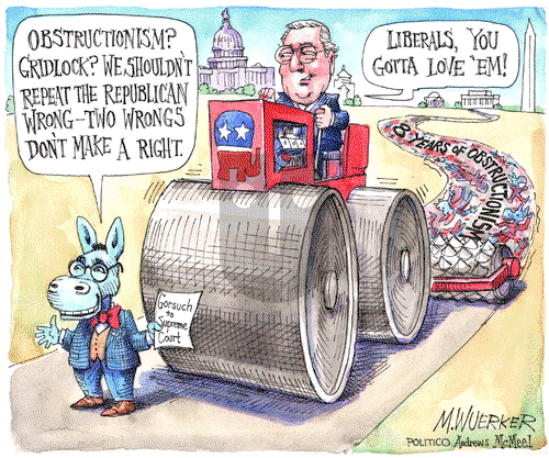 Matt Wuerker on Saturday February 4, 2017 Comic Strip