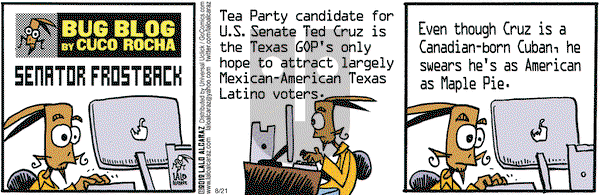 La Cucaracha on Tuesday August 21, 2012 Comic Strip