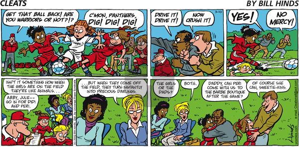 Cleats on Sunday March 10, 2002 Comic Strip
