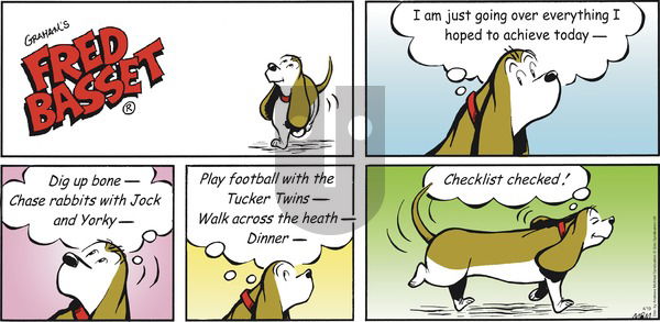 Fred Basset on Sunday April 19, 2020 Comic Strip