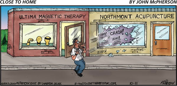 Close to Home on Sunday October 11, 2015 Comic Strip