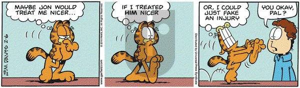 Garfield on Saturday February 6, 2010 Comic Strip