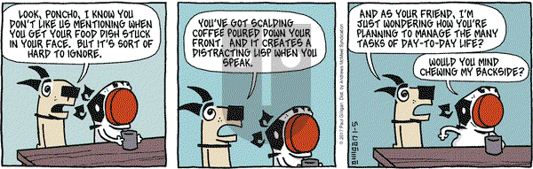 Pooch Cafe on Thursday January 5, 2017 Comic Strip